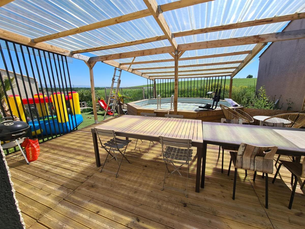 Villa Avec Piscine Sans Vis-A-Vis Caux-et-Sauzens Экстерьер фото